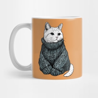 The Sweater Model Cat Mug